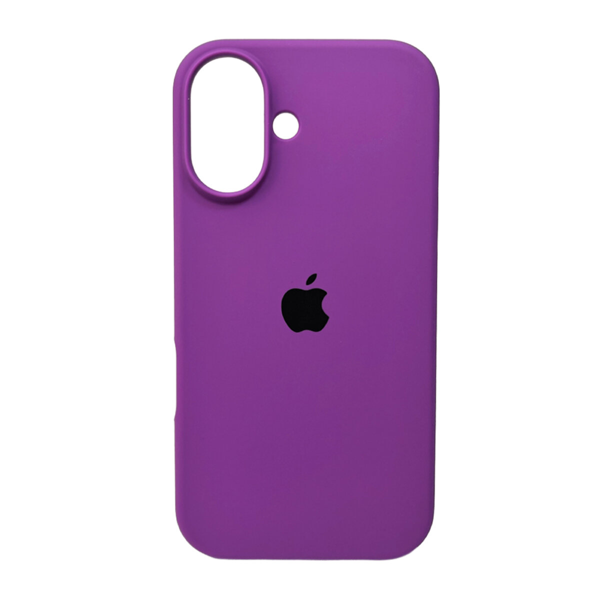 Чехол Silicone Full Case AA Open Camera Apple iPhone 16 | Микрофибра (Фиолетовый) на картинке №1