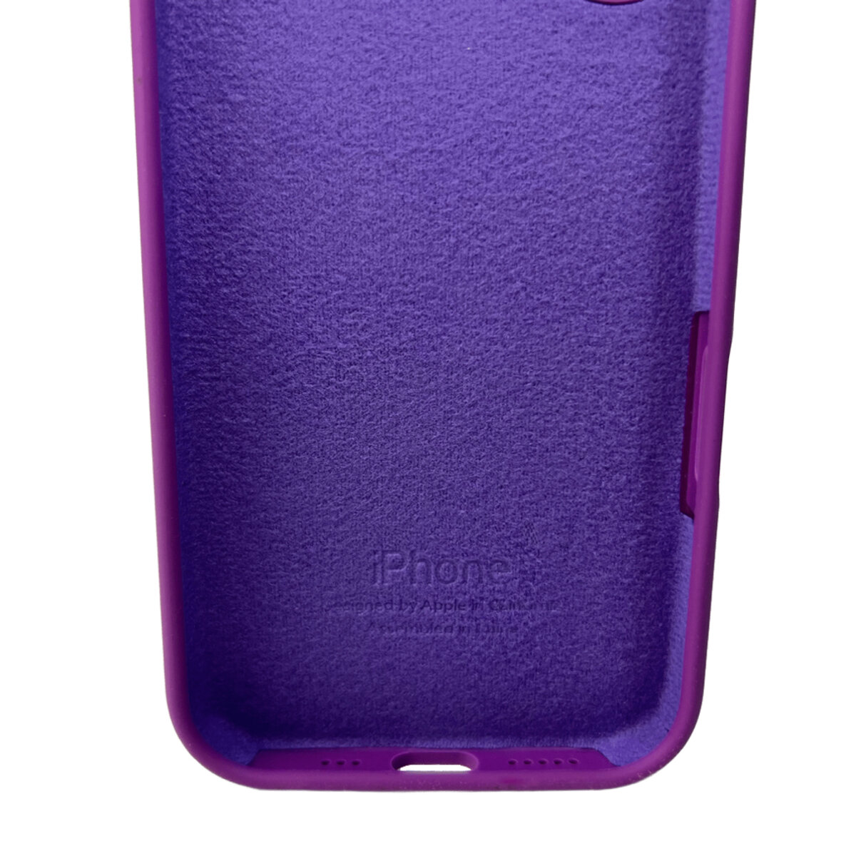 Чехол Silicone Full Case AA Open Camera Apple iPhone 16 | Микрофибра (Фиолетовый) на картинке №3