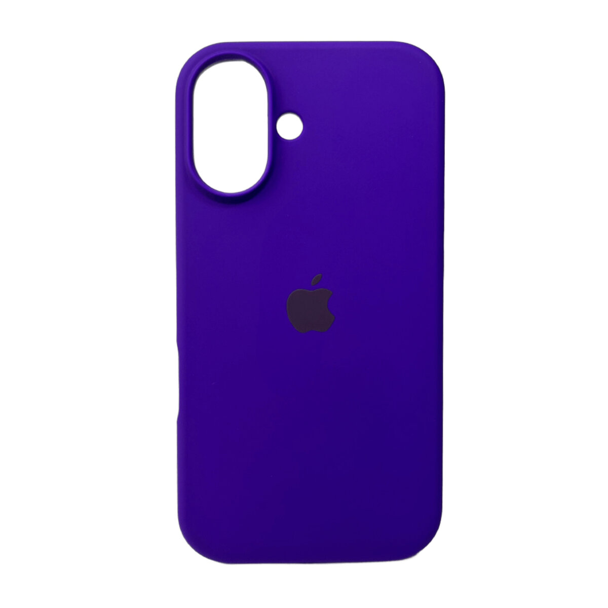 Чехол Silicone Full Case AA Open Camera Apple iPhone 16 | Микрофибра (Фиолетовый) на картинке №1