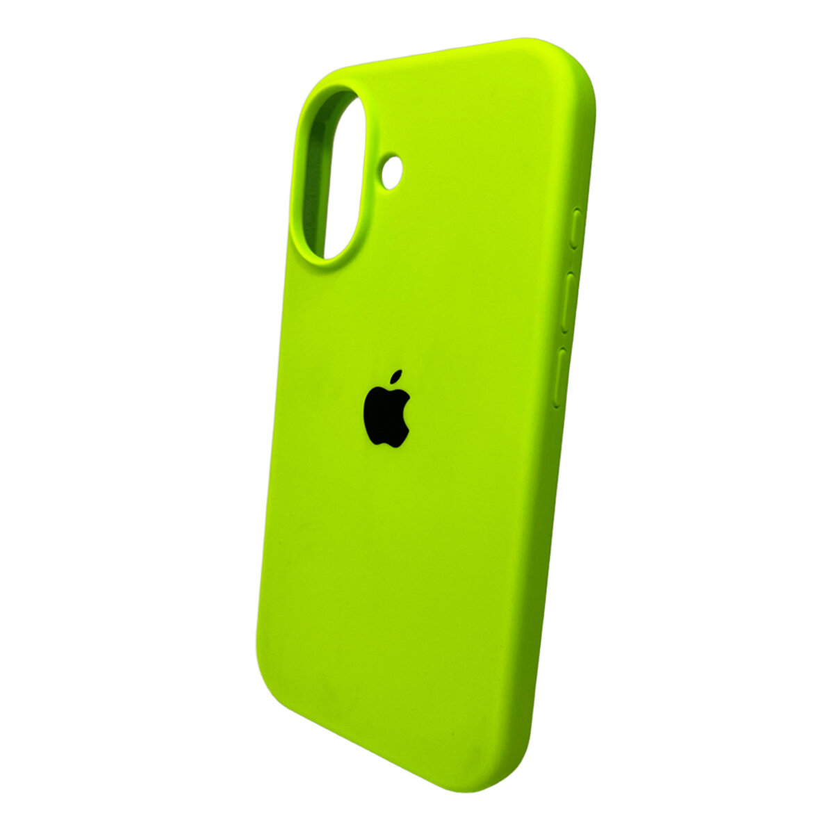 Чехол Silicone Full Case AA Open Camera Apple iPhone 16 | Микрофибра (Зелёный) на картинке №3