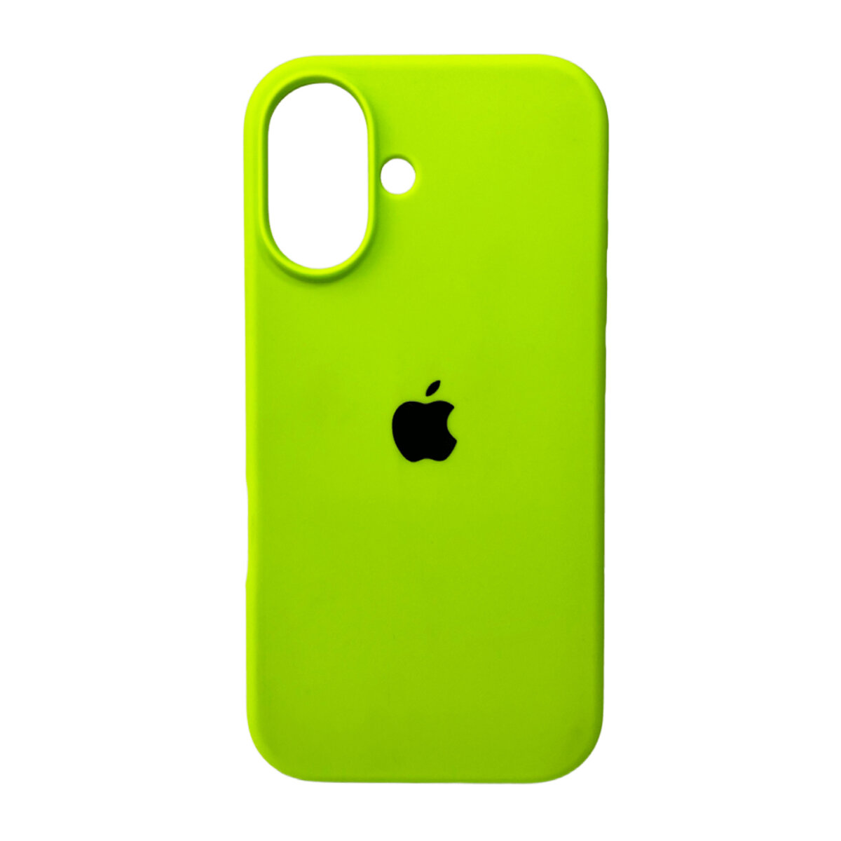 Чехол Silicone Full Case AA Open Camera Apple iPhone 16 | Микрофибра (Зелёный) на картинке №1