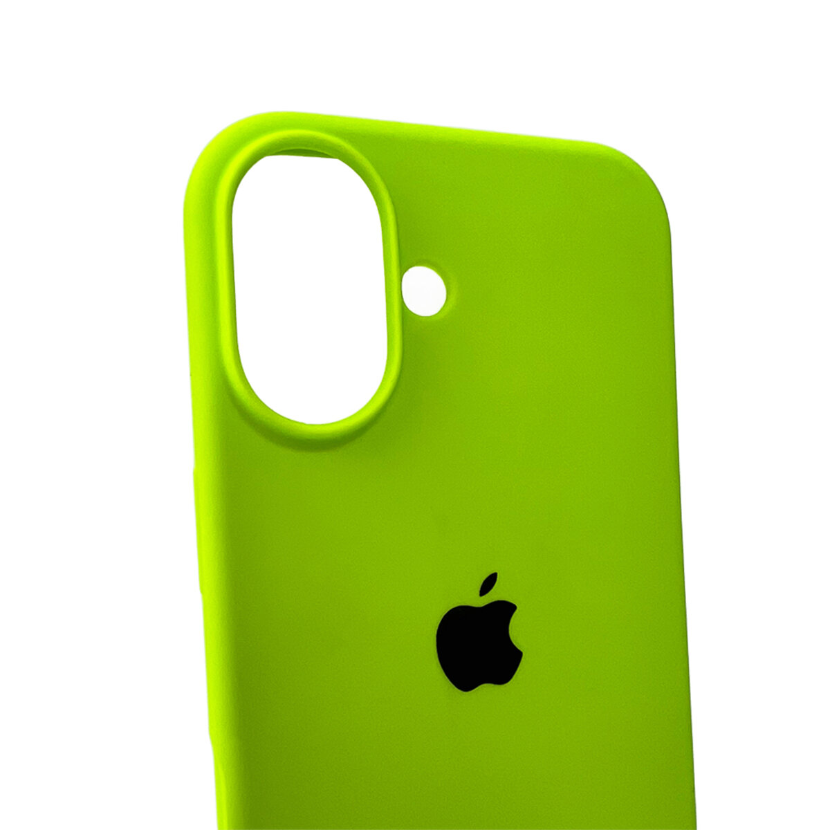 Чехол Silicone Full Case AA Open Camera Apple iPhone 16 | Микрофибра (Зелёный) на картинке №4