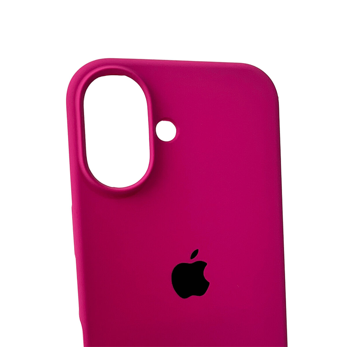 Чехол Silicone Full Case AA Open Camera Apple iPhone 16 | Микрофибра (Розовый) на картинке №3