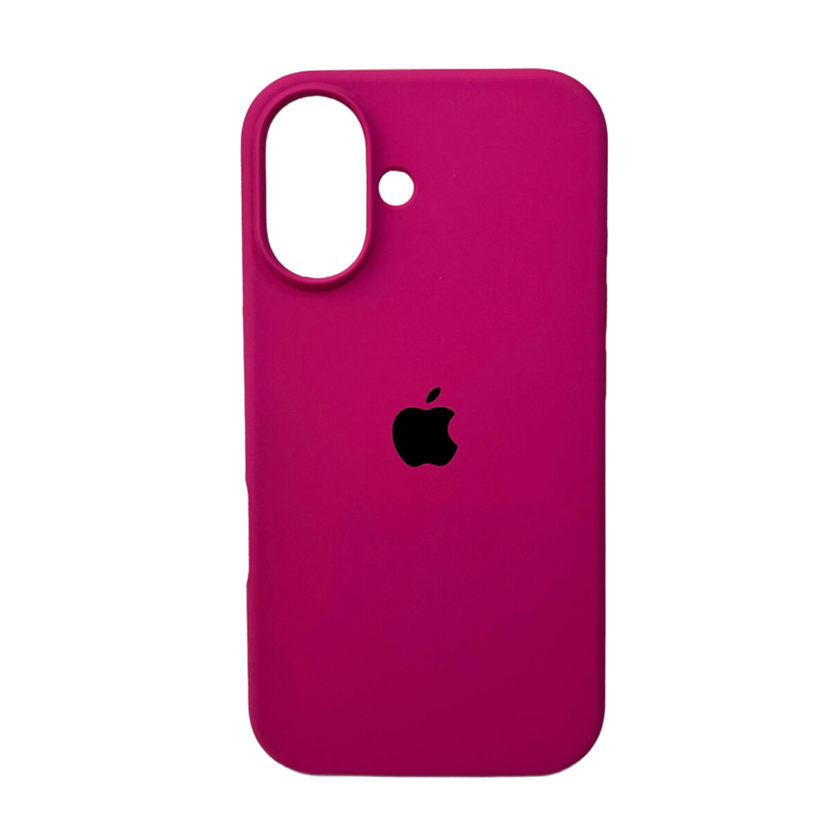 Чехол Silicone Full Case AA Open Camera Apple iPhone 16 | Микрофибра (Розовый) на картинке №1