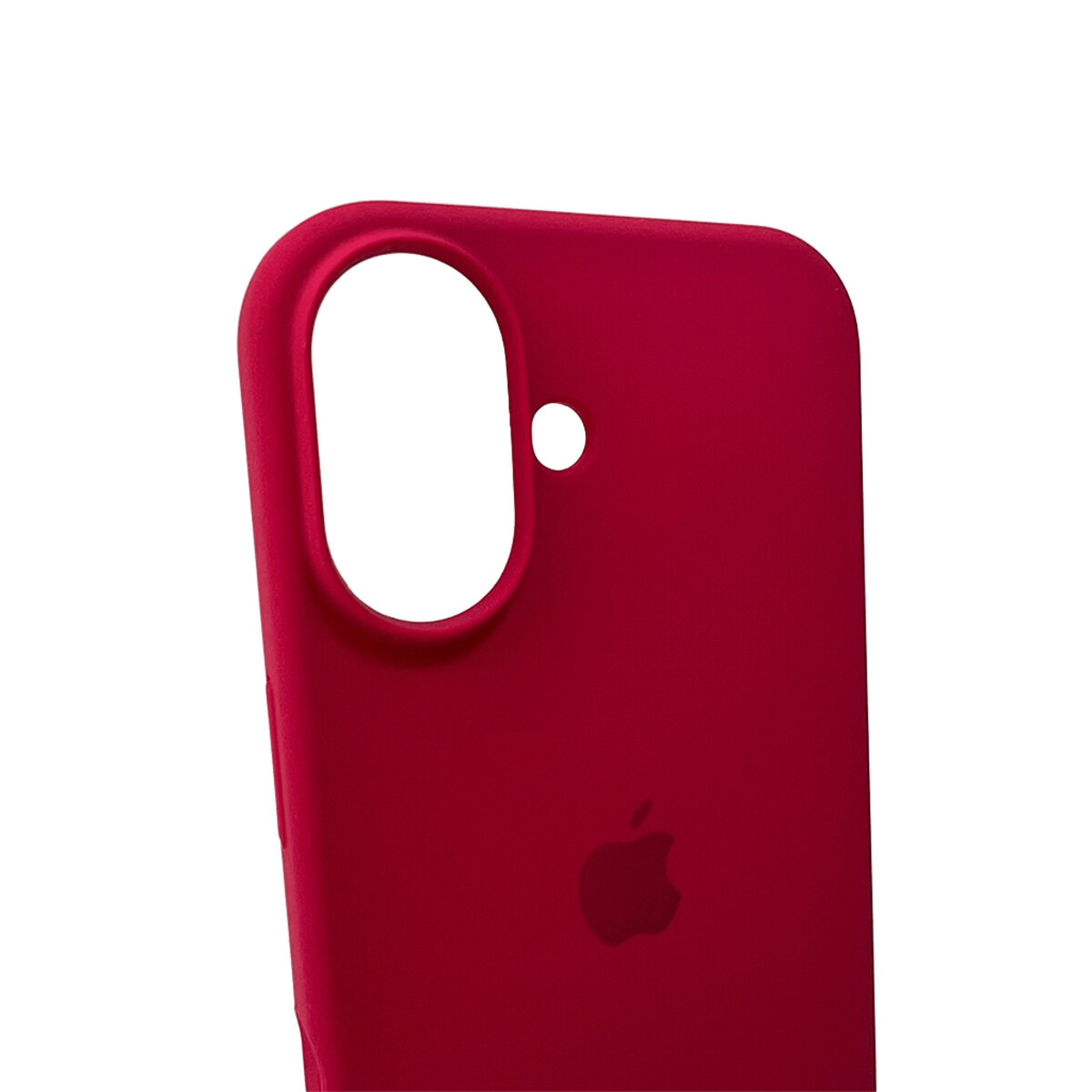 Чехол Silicone Full Case AA Open Camera Apple iPhone 16 | Микрофибра (Бордовый) на картинке №5