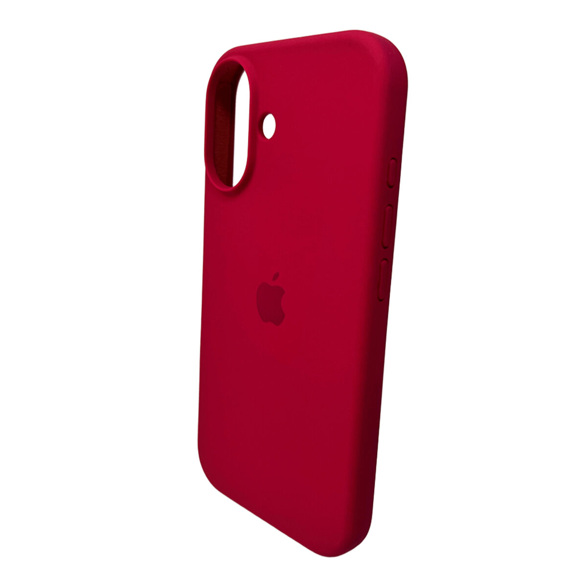 Чехол Silicone Full Case AA Open Camera Apple iPhone 16 | Микрофибра (Бордовый) на картинке №4