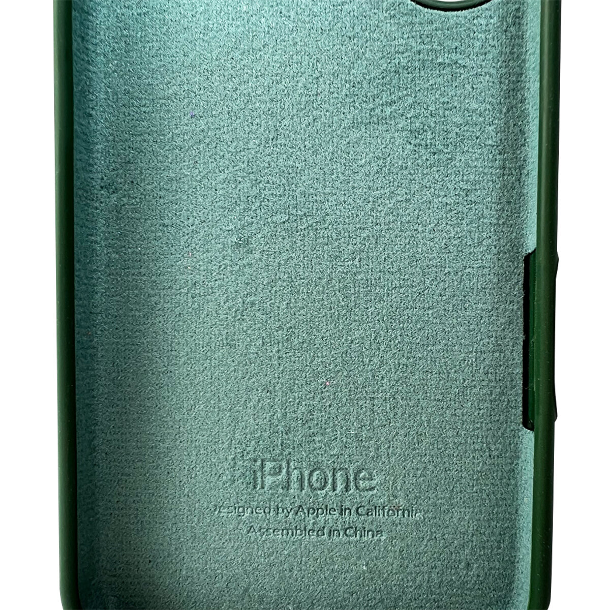 Чехол Silicone Full Case AA Open Camera Apple iPhone 16 | Микрофибра (Тёмно-зелёный) на картинке №3