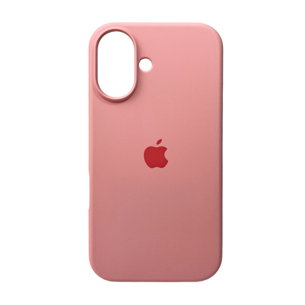 Чехол Silicone Full Case AA Open Camera Apple iPhone 16 | Микрофибра (Розовый) на картинке №1