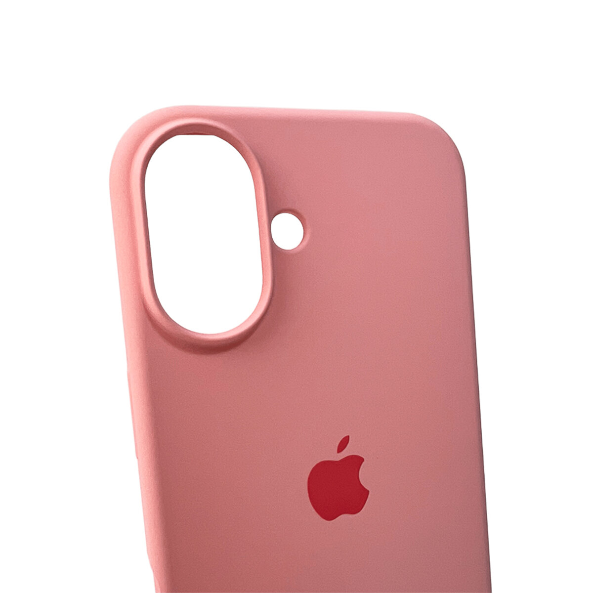 Чехол Silicone Full Case AA Open Camera Apple iPhone 16 | Микрофибра (Розовый) на картинке №5