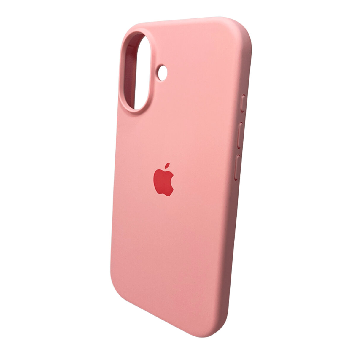 Чехол Silicone Full Case AA Open Camera Apple iPhone 16 | Микрофибра (Розовый) на картинке №4