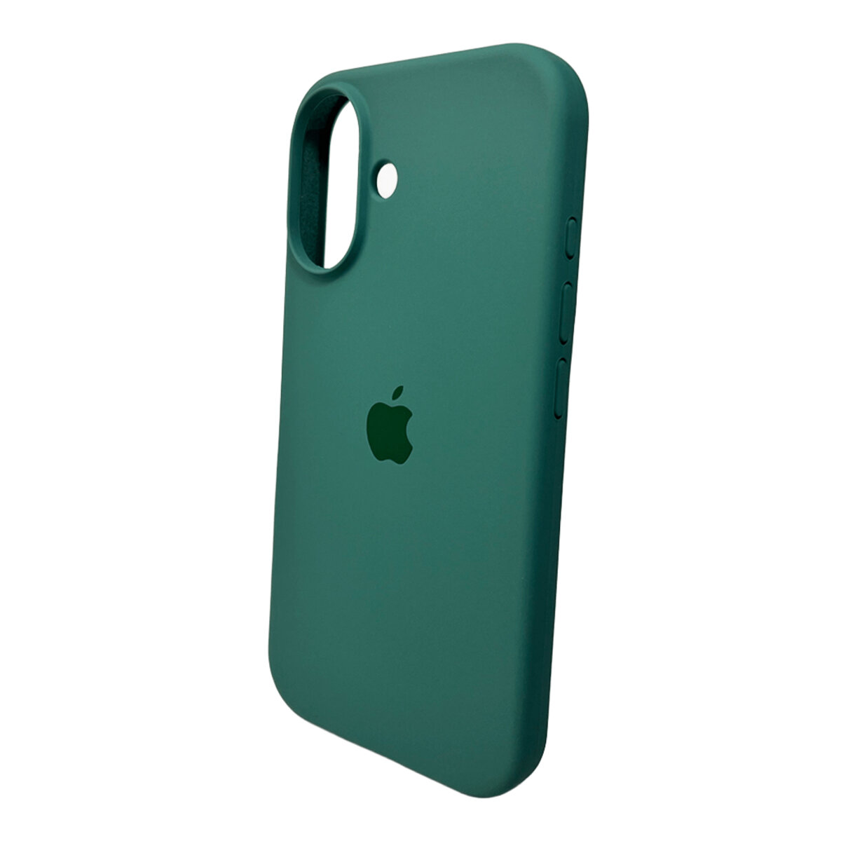 Чехол Silicone Full Case AA Open Camera Apple iPhone 16 | Микрофибра (Зелёный) на картинке №4