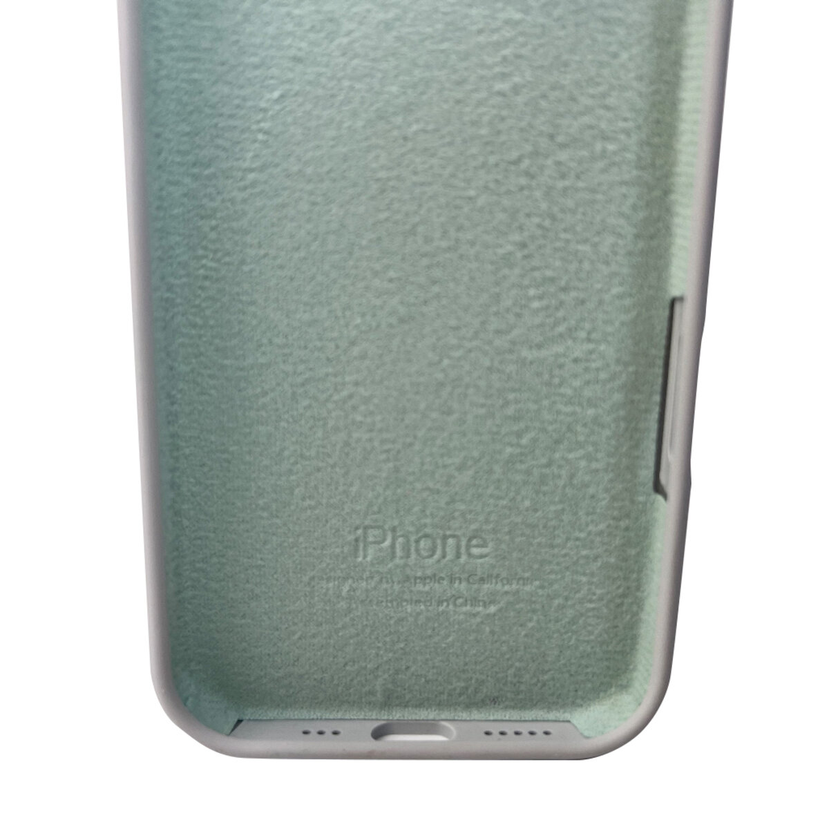 Чехол Silicone Full Case AA Open Camera Apple iPhone 16 | Микрофибра (Светло-голубой) на картинке №3