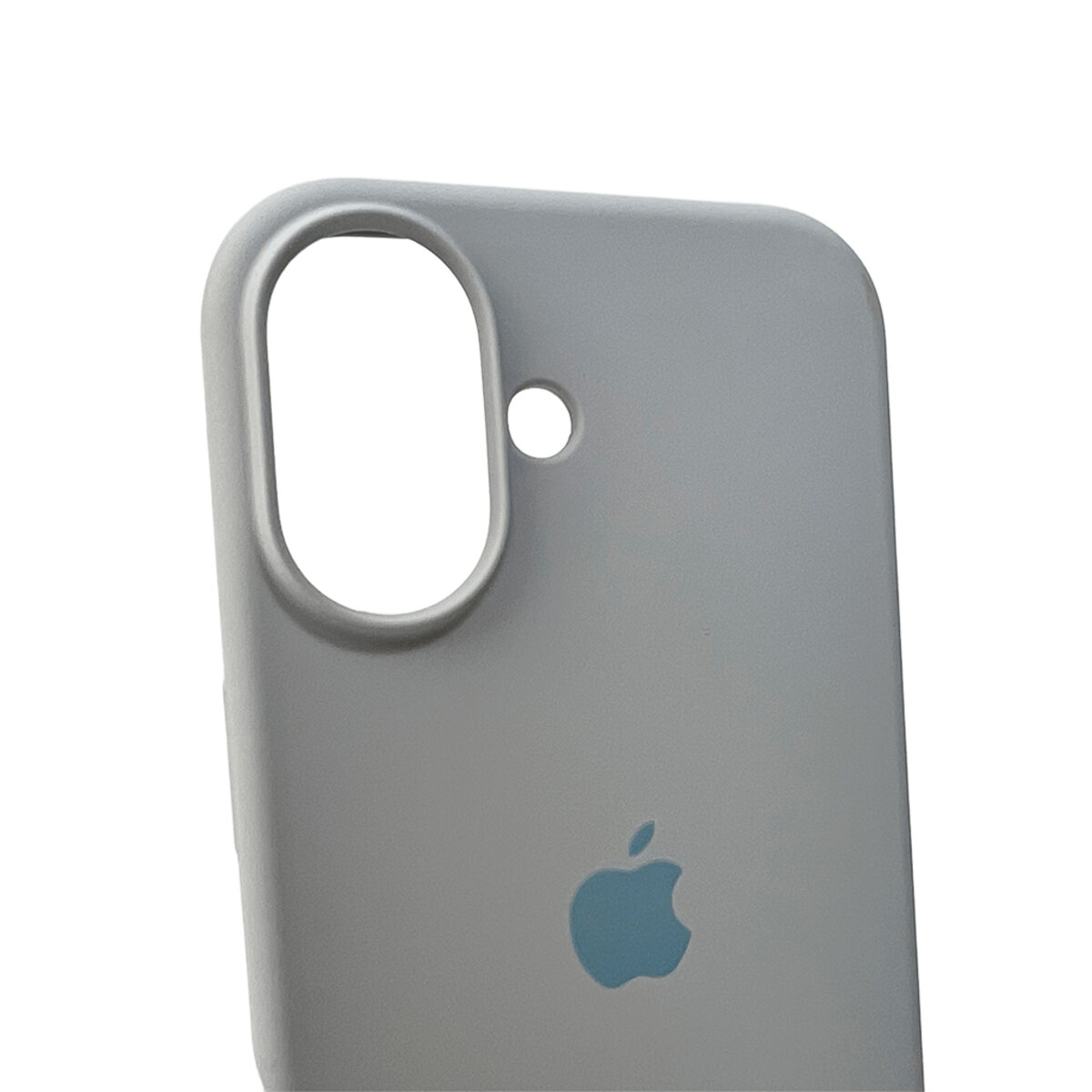 Чехол Silicone Full Case AA Open Camera Apple iPhone 16 | Микрофибра (Светло-голубой) на картинке №5