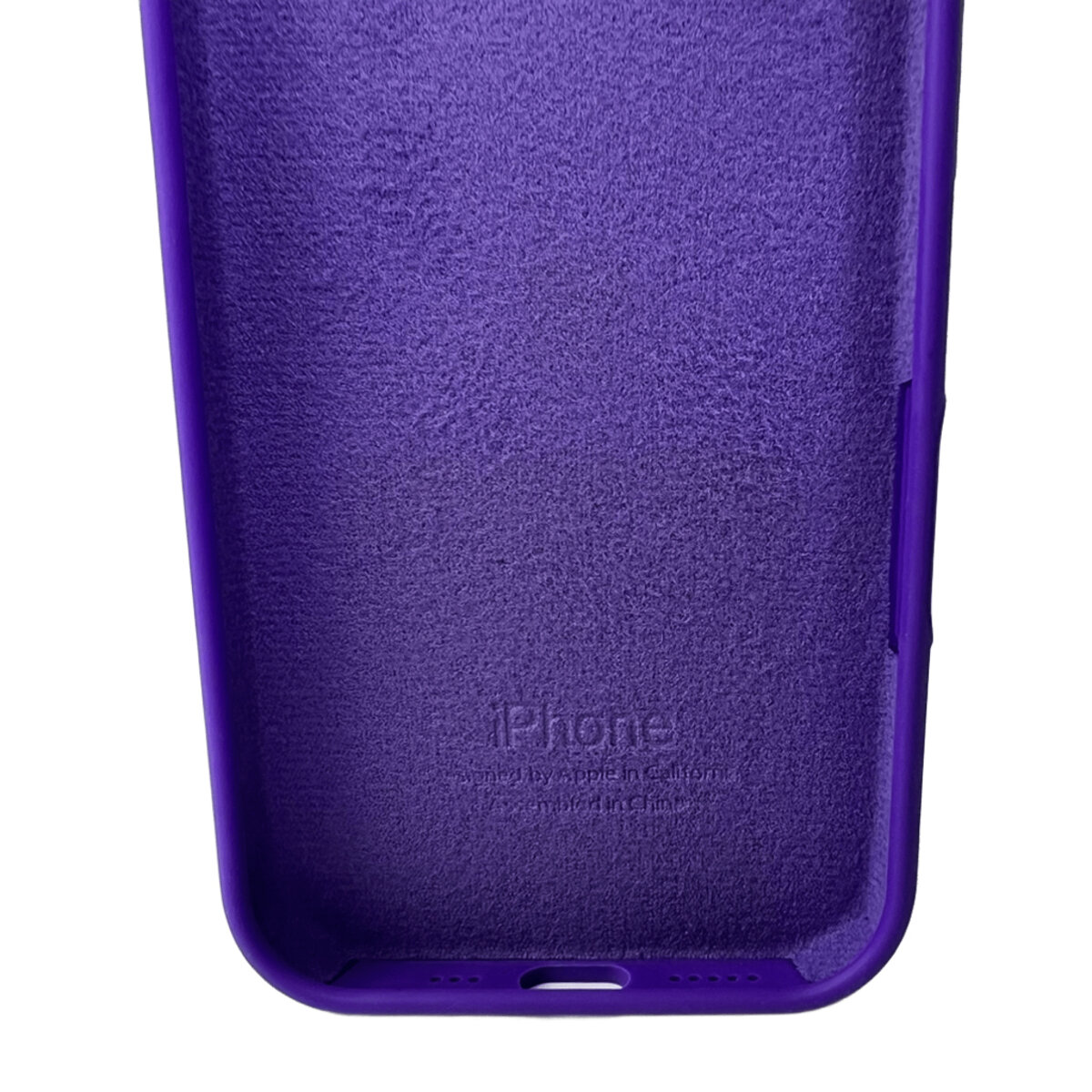 Чехол Silicone Full Case AA Open Camera Apple iPhone 16 | Микрофибра (Фиолетовый) на картинке №3