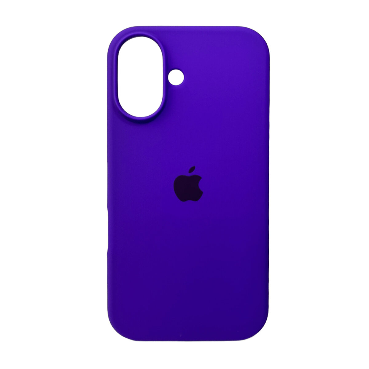 Чехол Silicone Full Case AA Open Camera Apple iPhone 16 | Микрофибра (Фиолетовый) на картинке №1