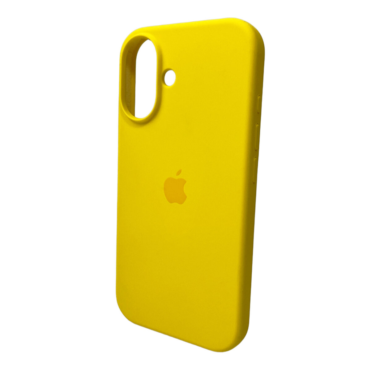 Чехол Silicone Full Case AA Open Camera Apple iPhone 16 | Микрофибра (Желтый) на картинке №3