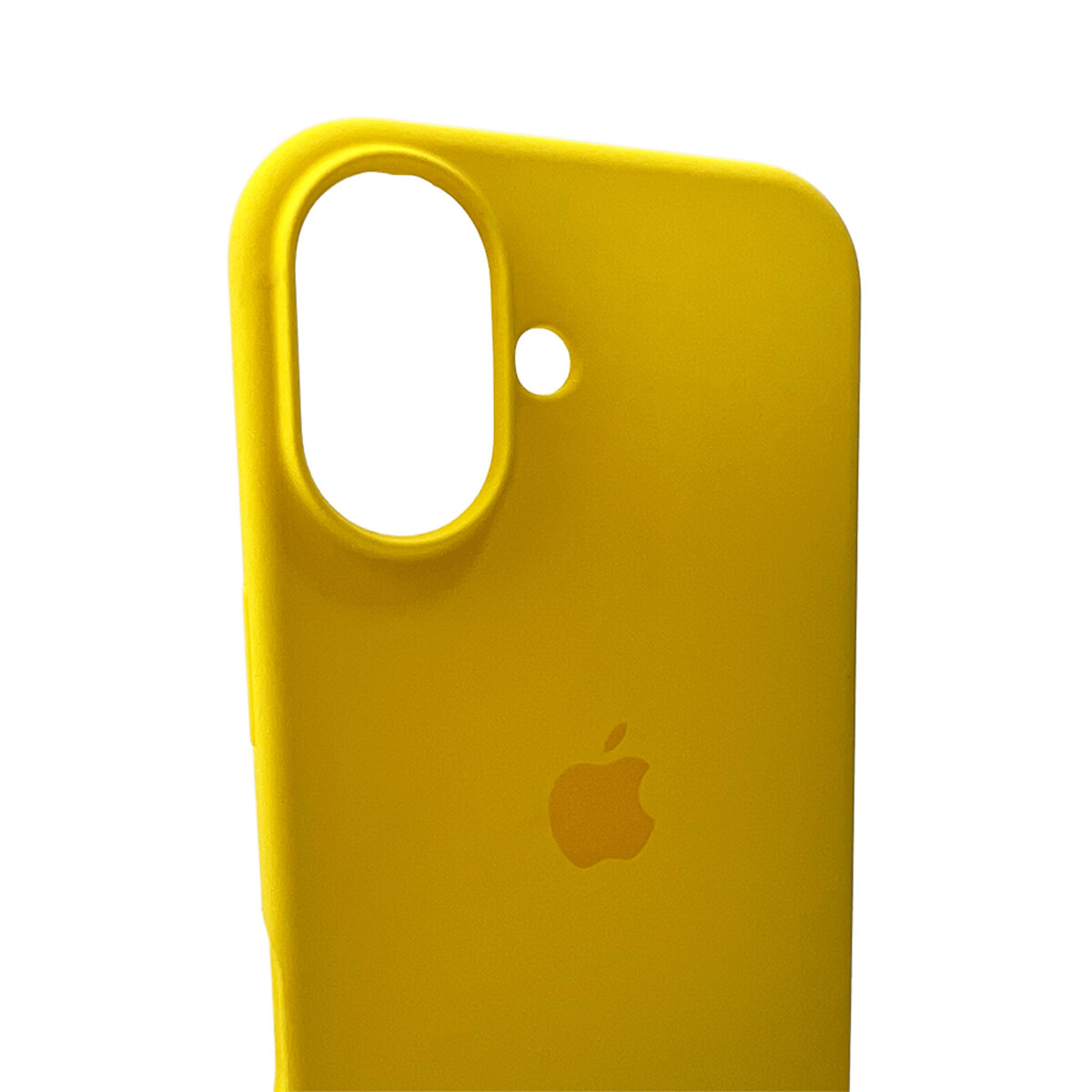 Чехол Silicone Full Case AA Open Camera Apple iPhone 16 | Микрофибра (Желтый) на картинке №4