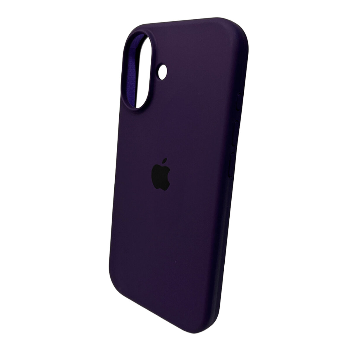 Чехол Silicone Full Case AA Open Camera Apple iPhone 16 | Микрофибра (Фиолетовый) на картинке №4