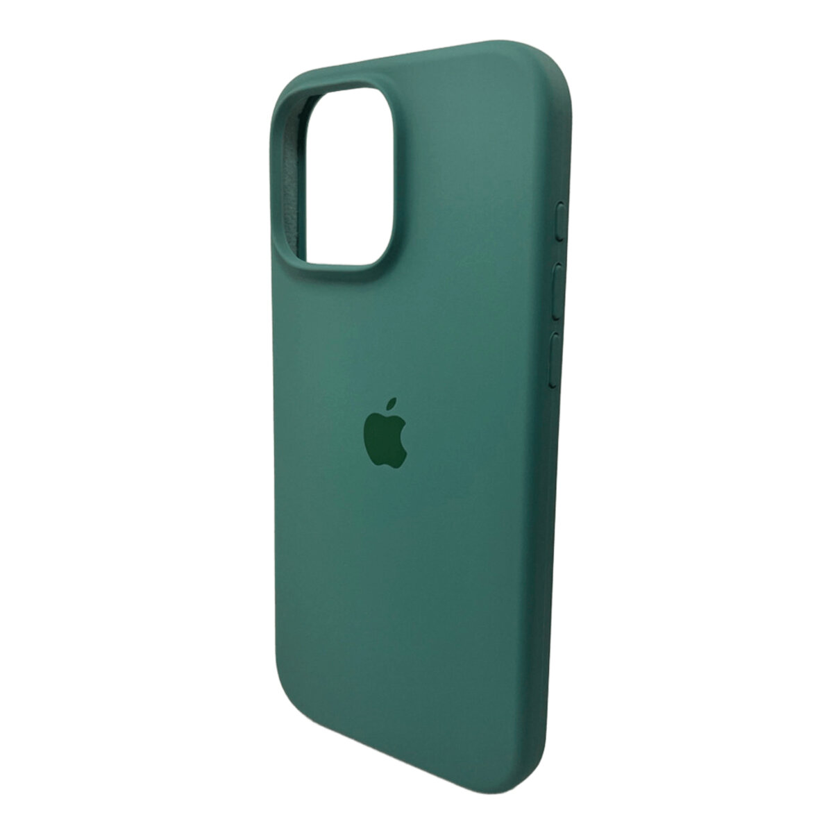 Чехол Silicone Full Case AA Open Camera Apple iPhone 16 Pro | Микрофибра (Зелёный) на картинке №4