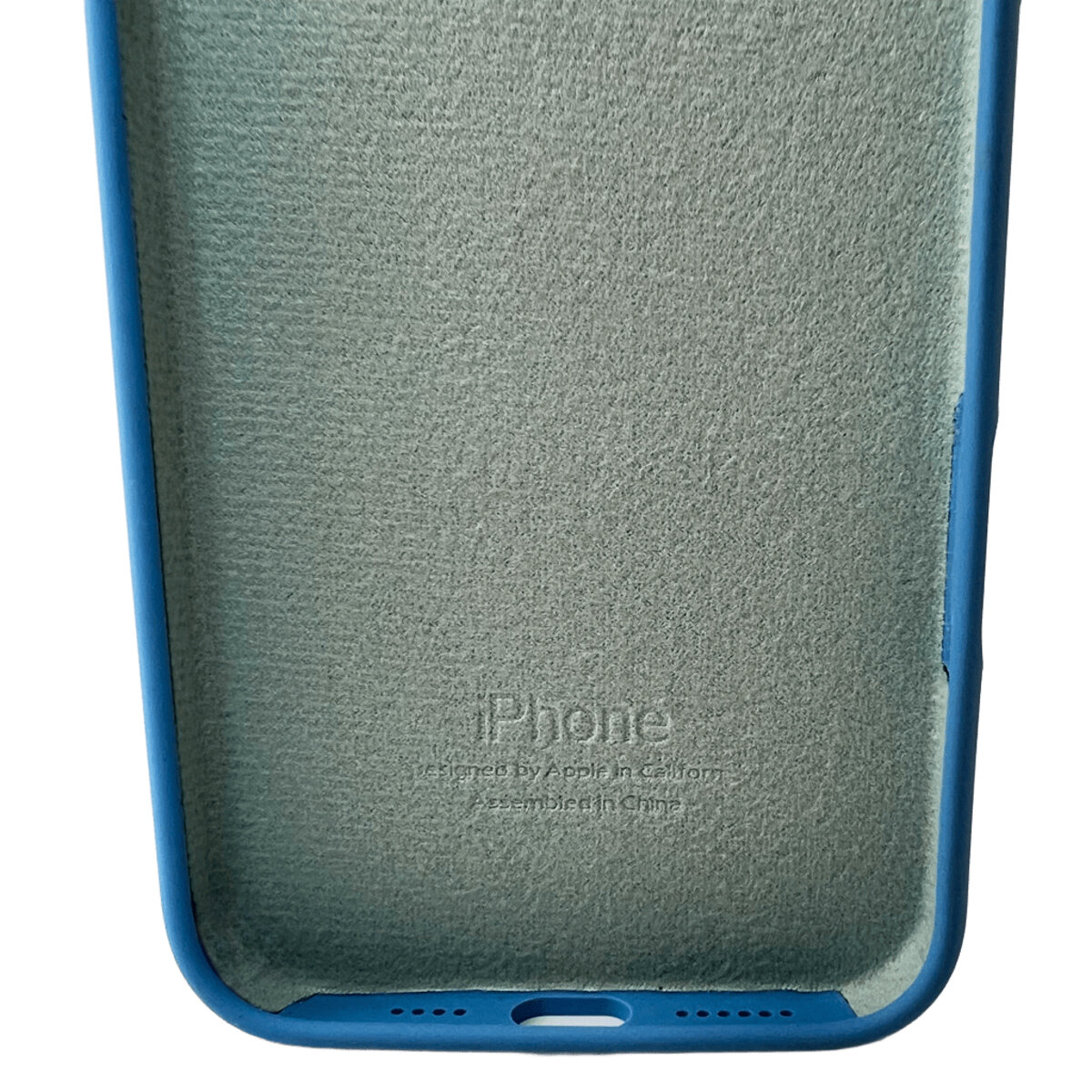 Чехол Silicone Full Case AA Open Camera Apple iPhone 16 Pro | Микрофибра (Голубой) на картинке №3