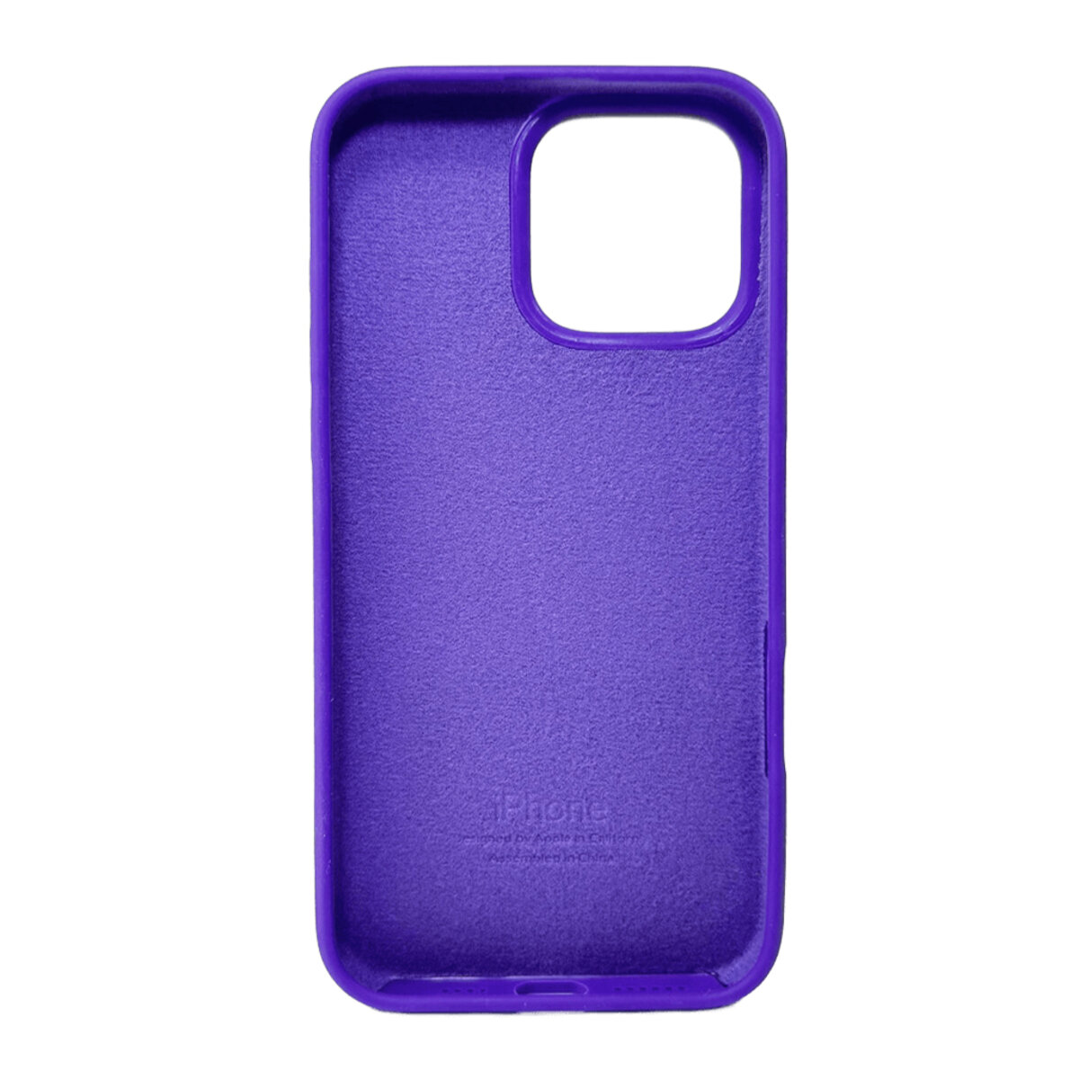 Чехол Silicone Full Case AA Open Camera Apple iPhone 16 Pro | Микрофибра (Фиолетовый) на картинке №2