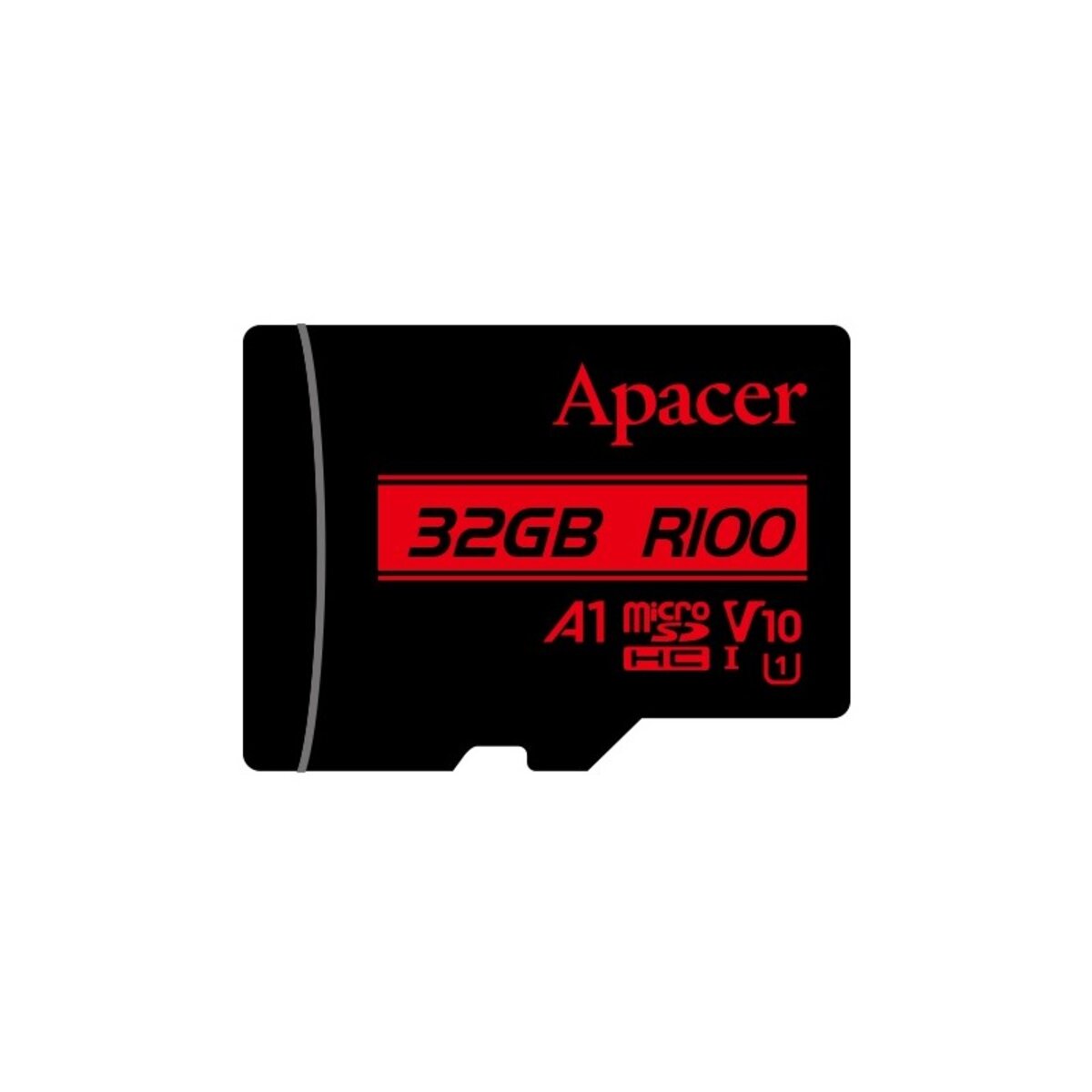 Карта памяті microSDHC (UHS-1) Apacer 32Gb class 10 V10 A1 R100MB/s (AP32GMCSH10UB-RA) на картинке №1