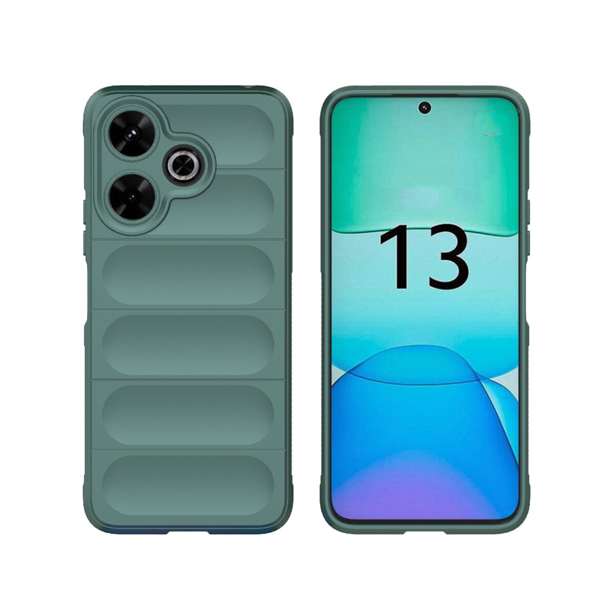 Чохол для смартфона Cosmic Magic Shield for Xiaomi Redmi 13 4G Dark Green (MagicShXi134GGreen) на картинке №1