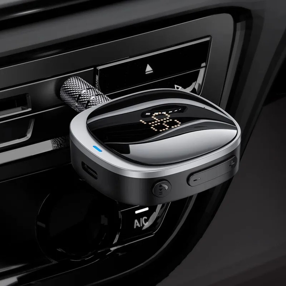 Bluetooth-ресивер HOCO E80 Travel car AUX BT receiver Black на картинке №6