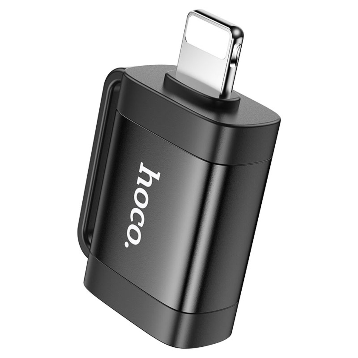 Адаптер HOCO UA31A iP male to USB female OTG adapter Black (6942007628082) Фотографія №2 Адаптер HOCO UA31A iP male to USB female OTG adapter Black (6942007628082) на малюнкі №2