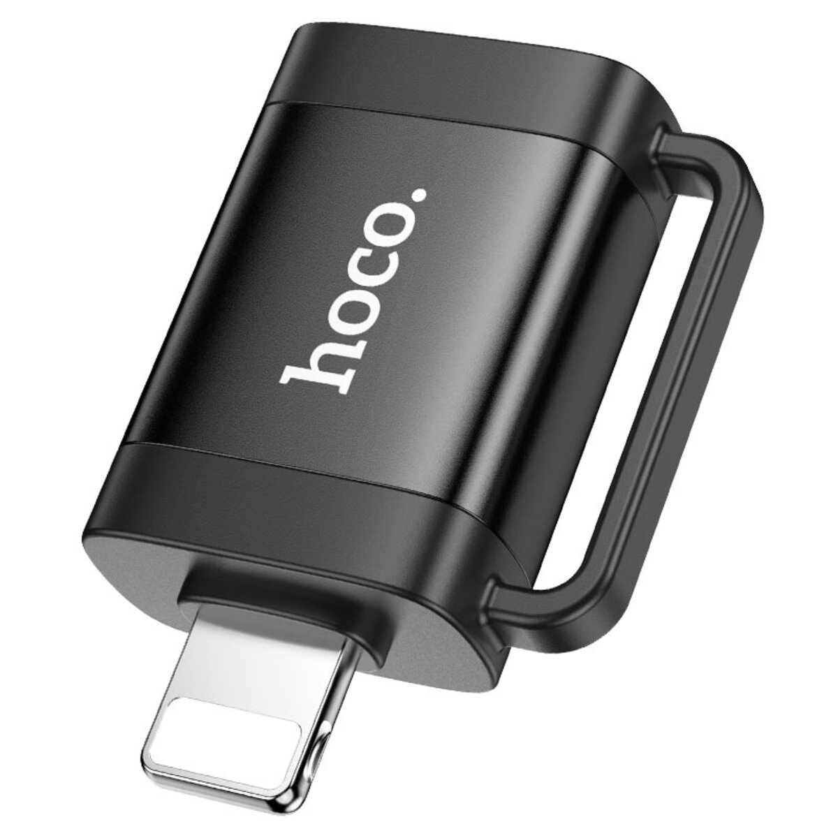 Адаптер HOCO UA31A iP male to USB female OTG adapter Black (6942007628082) Фотографія №1 Адаптер HOCO UA31A iP male to USB female OTG adapter Black (6942007628082) на малюнкі №1