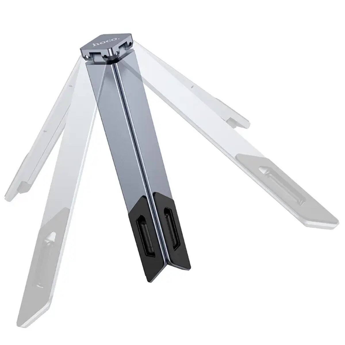 Підставка для ноутбука HOCO HD9 Action metal folding notebook holder Metal gray (6942007626378) Фото 3 Підставка для ноутбука HOCO HD9 Action metal folding notebook holder Metal gray (6942007626378) на картинке №3