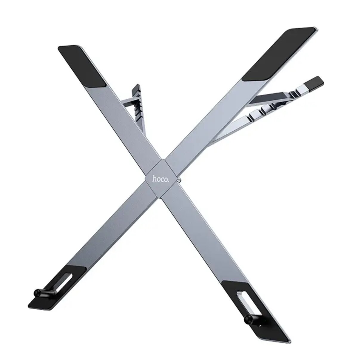 Підставка для ноутбука HOCO HD9 Action metal folding notebook holder Metal gray (6942007626378) Фото 2 Підставка для ноутбука HOCO HD9 Action metal folding notebook holder Metal gray (6942007626378) на картинке №2