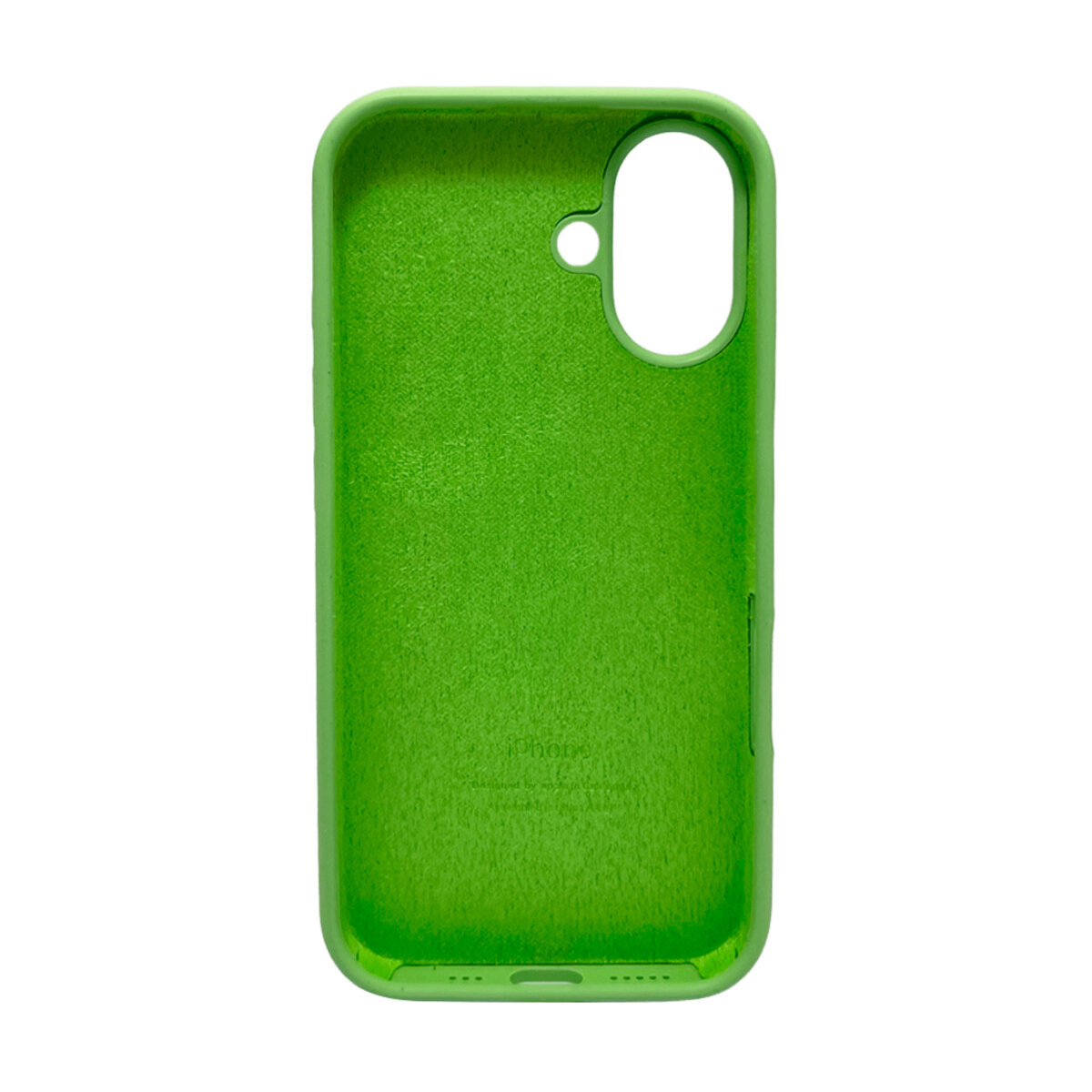 Чехол Silicone Full Case AA Open Camera Apple iPhone 16 | Микрофибра (Mint) на картинке №3