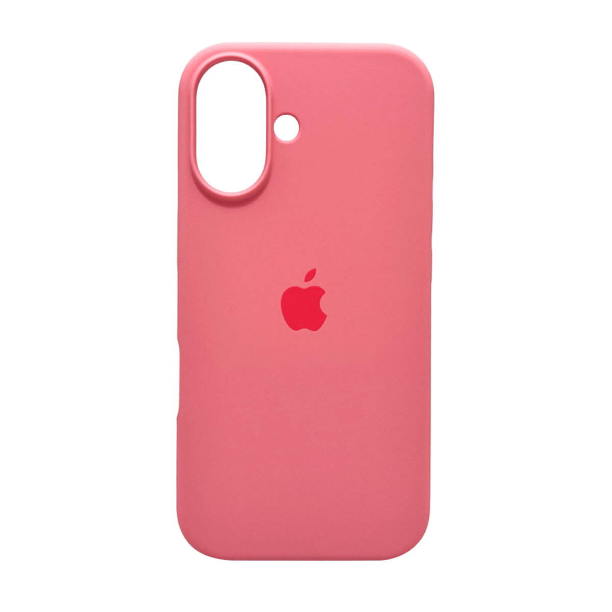 Чехол Silicone Full Case AA Open Camera Apple iPhone 16 | Микрофибра (Light-Pink) на картинке №1