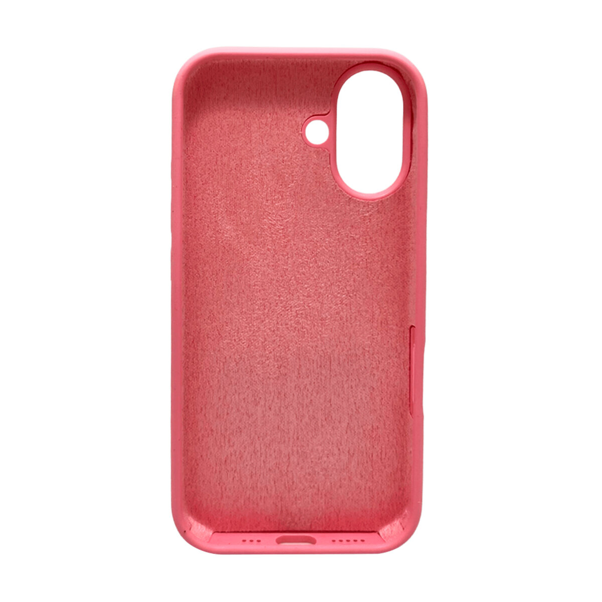 Чехол Silicone Full Case AA Open Camera Apple iPhone 16 | Микрофибра (Light-Pink) на картинке №3
