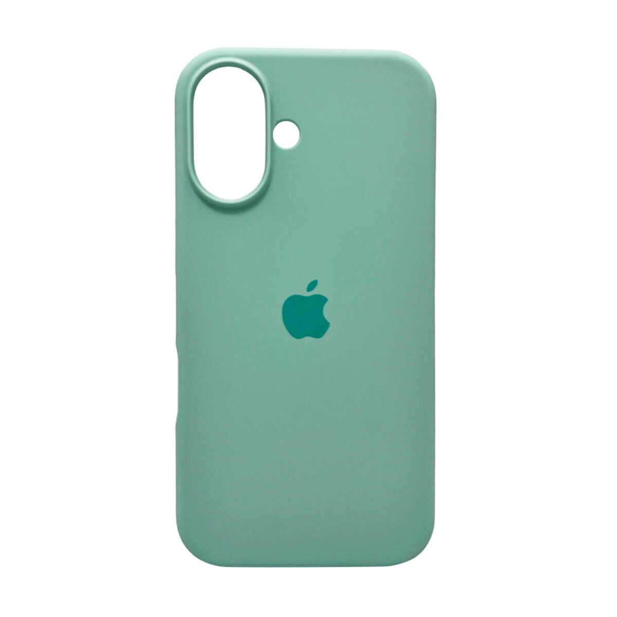 Чехол Silicone Full Case AA Open Camera Apple iPhone 16 | Микрофибра (Turquoise) на картинке №1