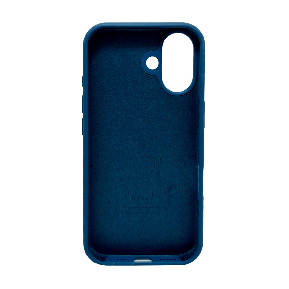 Чехол Silicone Full Case AA Open Camera Apple iPhone 16 | Микрофибра (Синий) на картинке №3