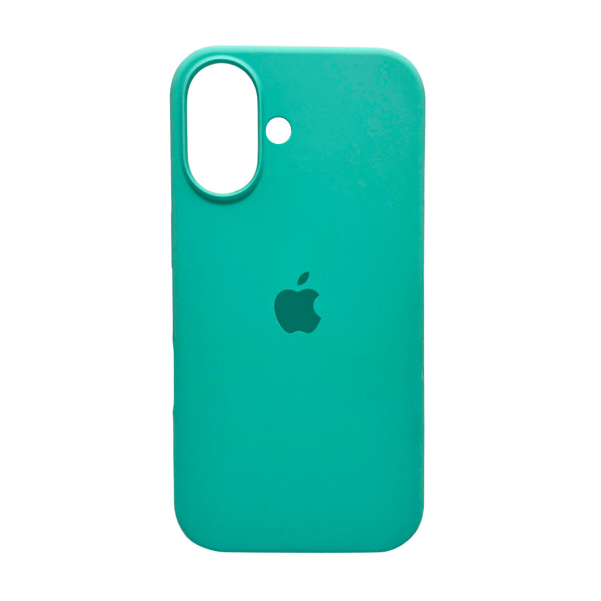 Чехол Silicone Full Case AA Open Camera Apple iPhone 16 | Микрофибра (Sea-Blue) на картинке №1