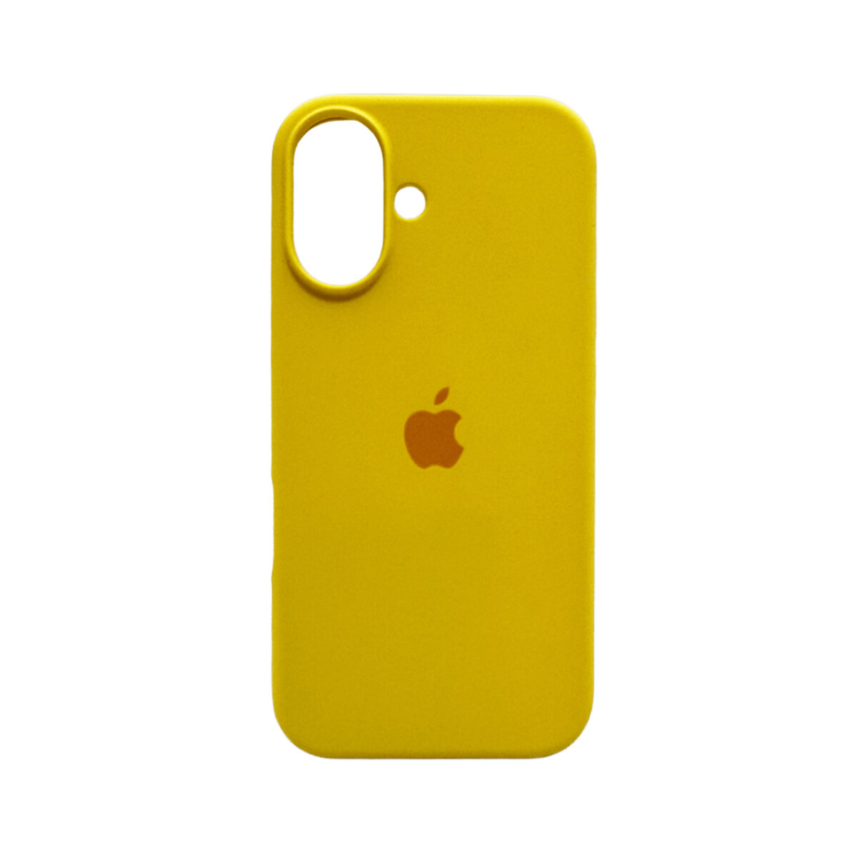 Чохол Silicone Full Case AA Open Camera Apple iPhone 16 | Мікрофібра (Canary-Yellow) на малюнкі №1