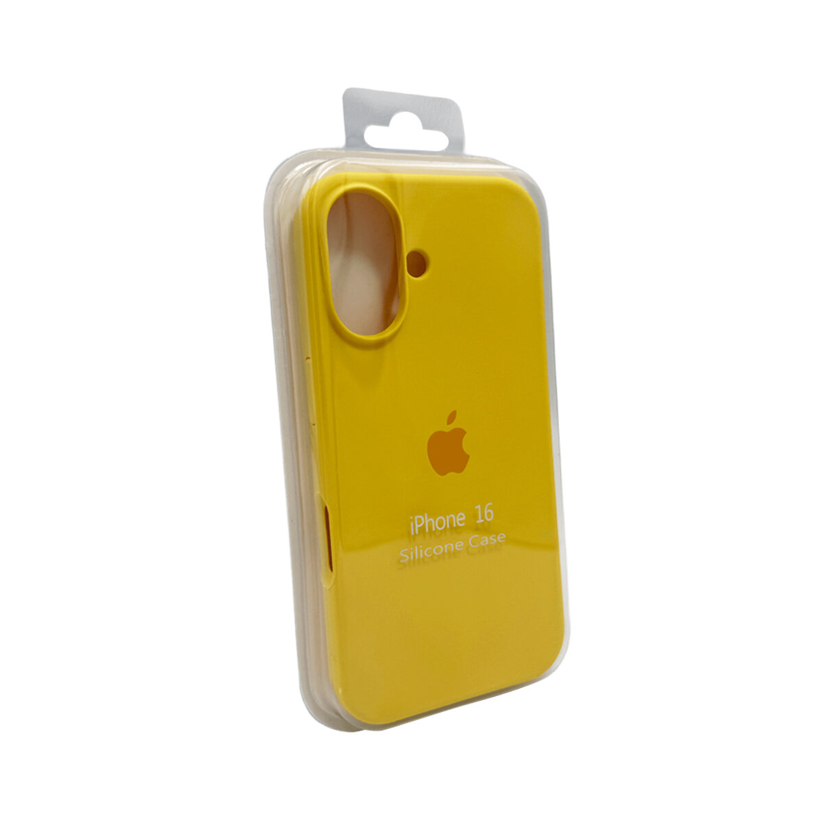 Чохол Silicone Full Case AA Open Camera Apple iPhone 16 | Мікрофібра (Canary-Yellow) на малюнкі №2