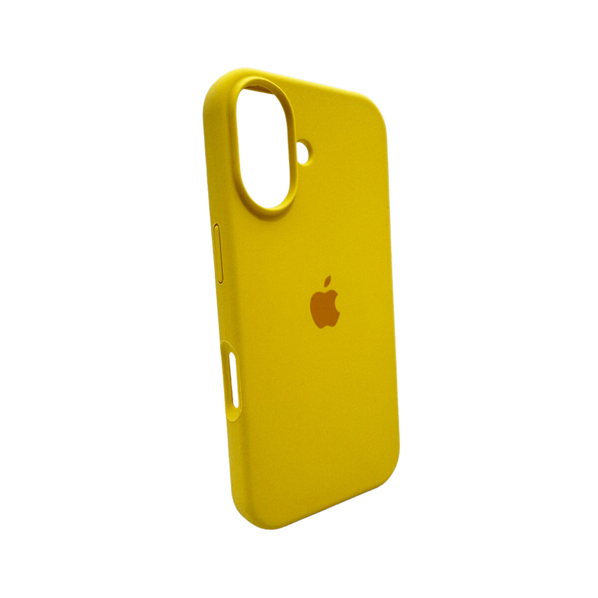Чохол Silicone Full Case AA Open Camera Apple iPhone 16 | Мікрофібра (Canary-Yellow) на малюнкі №4