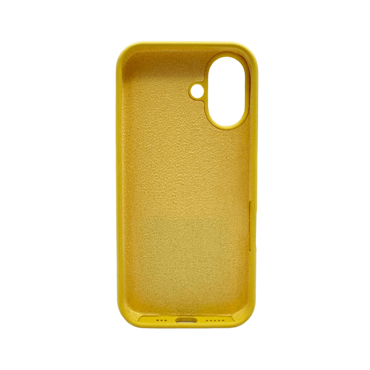 Чохол Silicone Full Case AA Open Camera Apple iPhone 16 | Мікрофібра (Canary-Yellow) на малюнкі №3
