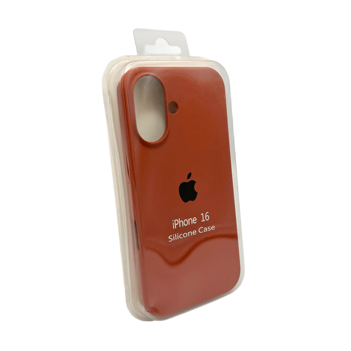 Чехол Silicone Full Case AA Open Camera Apple iPhone 16 | Микрофибра (Saddle-Brown) на картинке №2