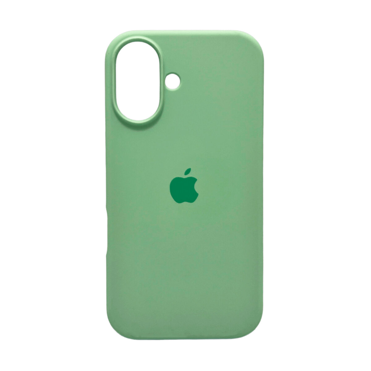 Чехол Silicone Full Case AA Open Camera Apple iPhone 16 | Микрофибра (Avocado-Green) на картинке №1