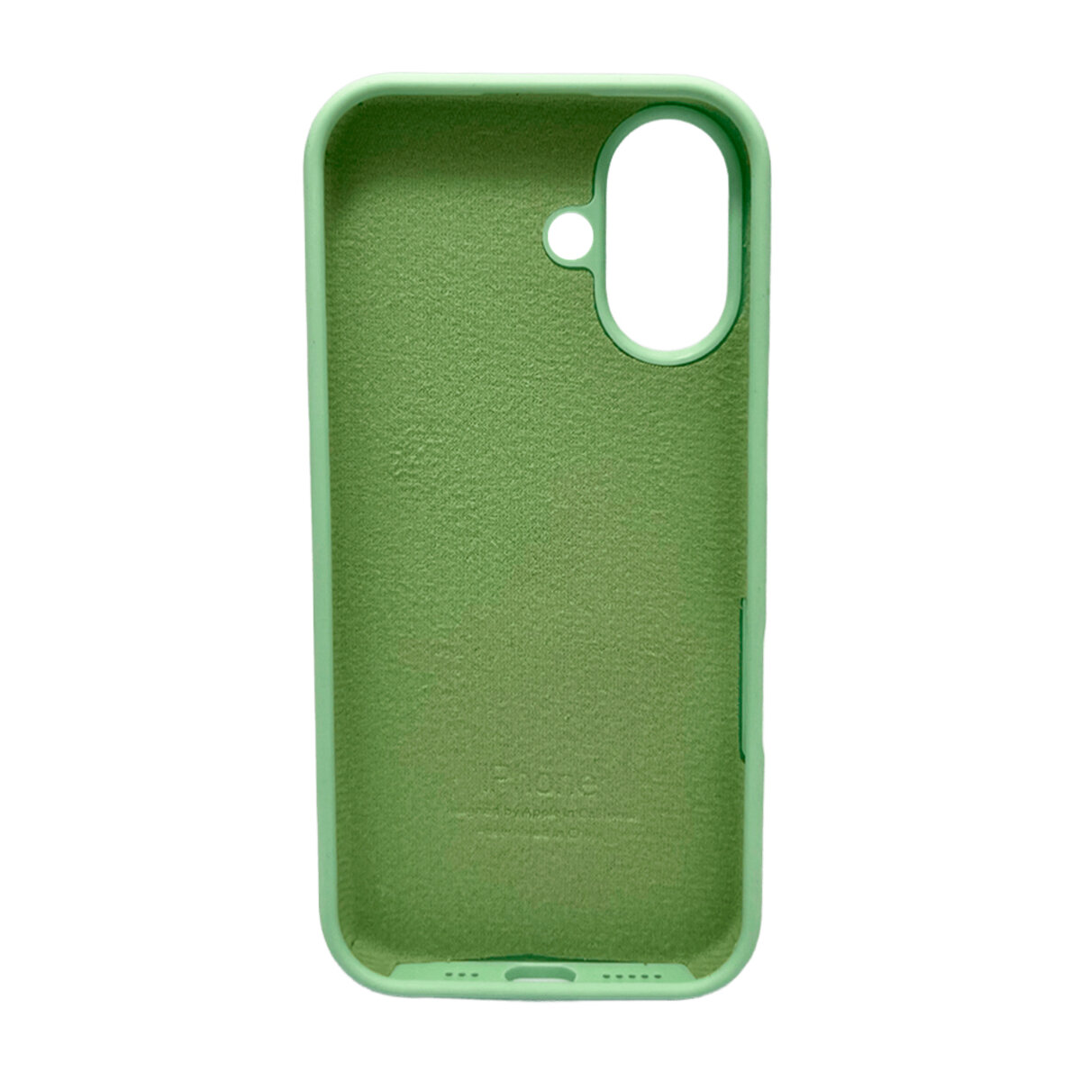 Чехол Silicone Full Case AA Open Camera Apple iPhone 16 | Микрофибра (Avocado-Green) на картинке №3