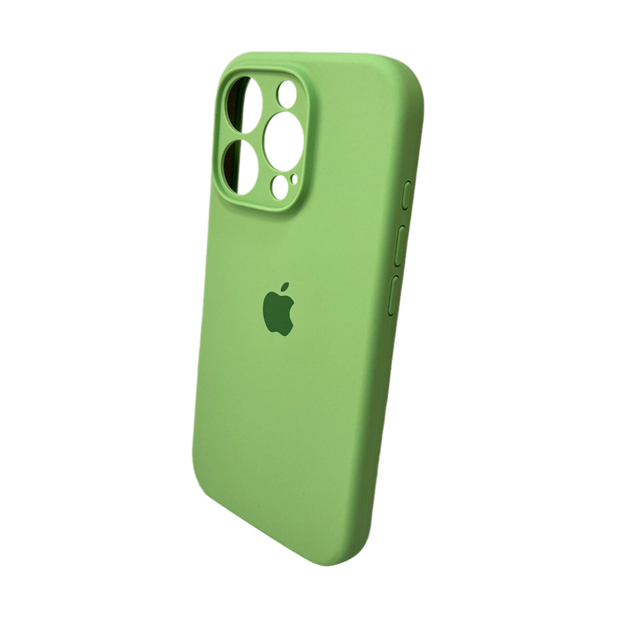 Чехол Silicone Full Case Camera Protect (AA) Apple iPhone 16 (Мятный) на картинке №4