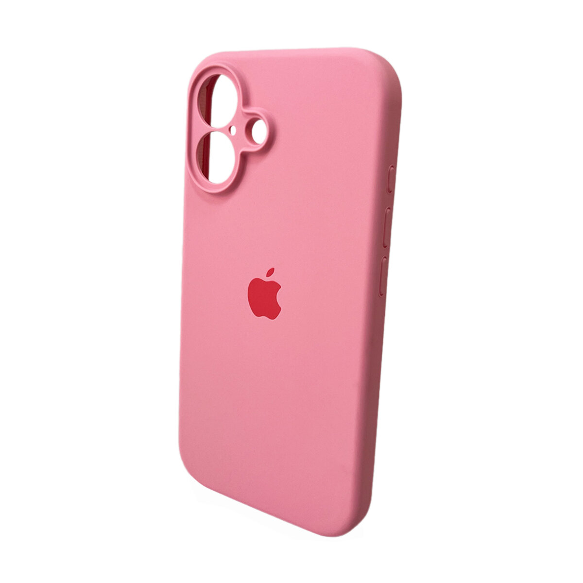 Чехол Silicone Full Case Camera Protect (AA) Apple iPhone 16 (Светло-розовый) на картинке №4