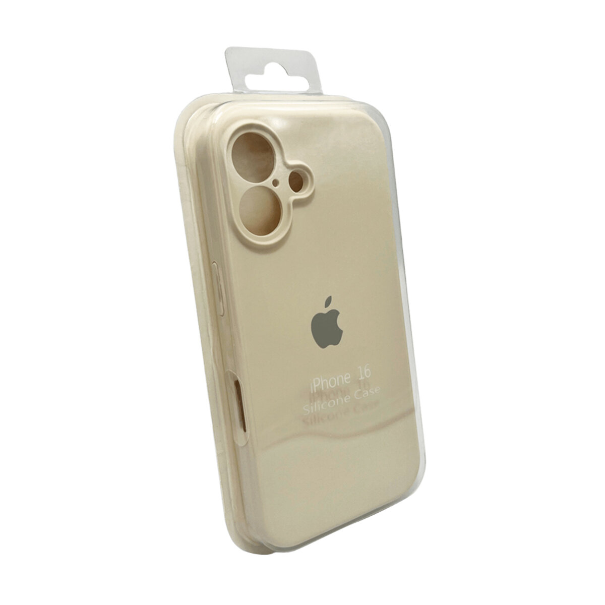 Чехол Silicone Full Case Camera Protect (AA) Apple iPhone 16 (Stone) на картинке №2