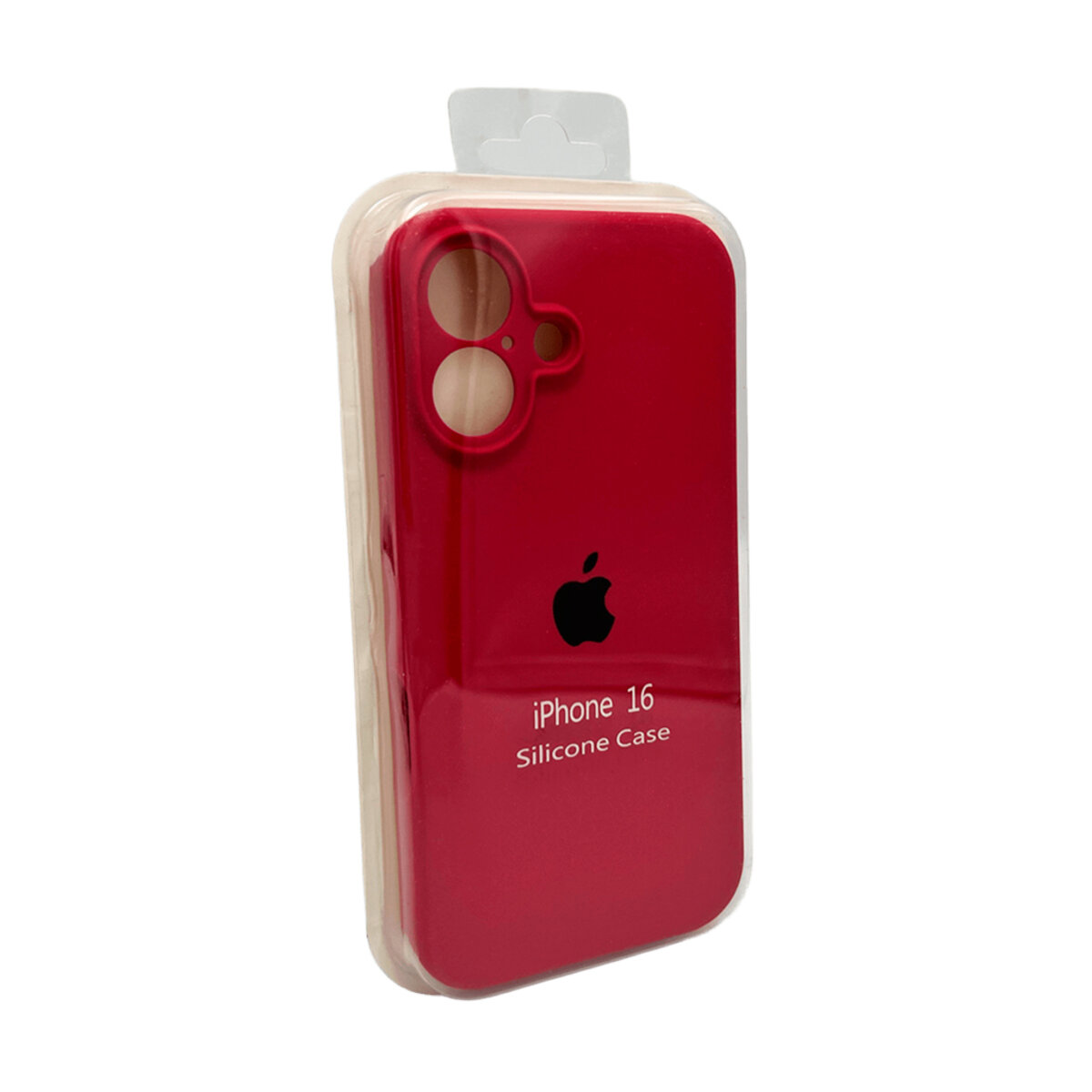 Чехол Silicone Full Case Camera Protect (AA) Apple iPhone 16 (China-Red) на картинке №2