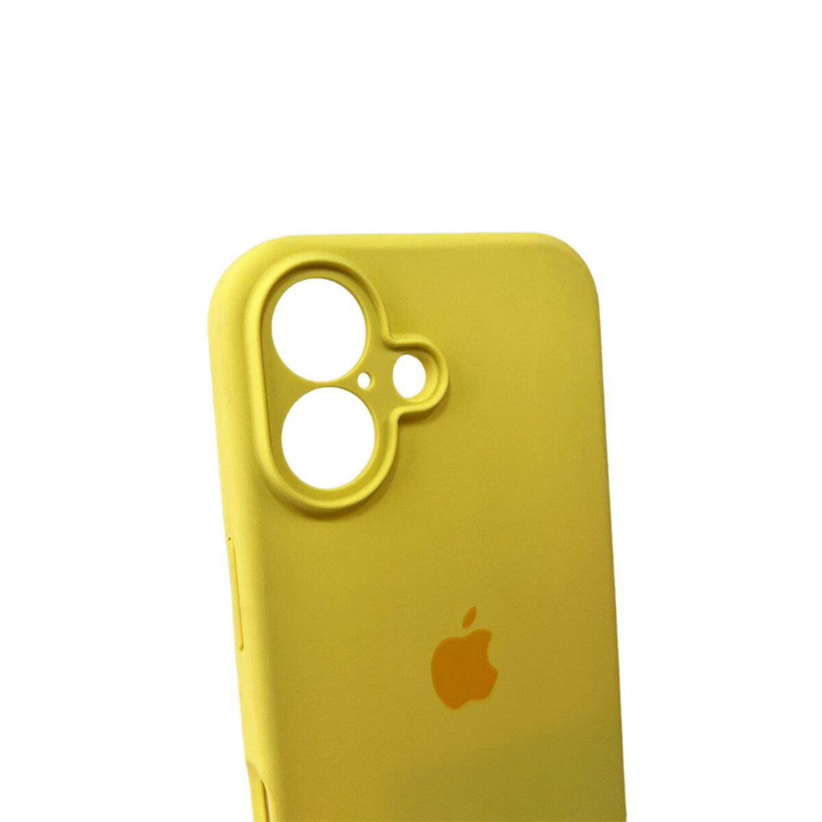 Чехол Silicone Full Case Camera Protect (AA) Apple iPhone 16 (Желтый) на картинке №5